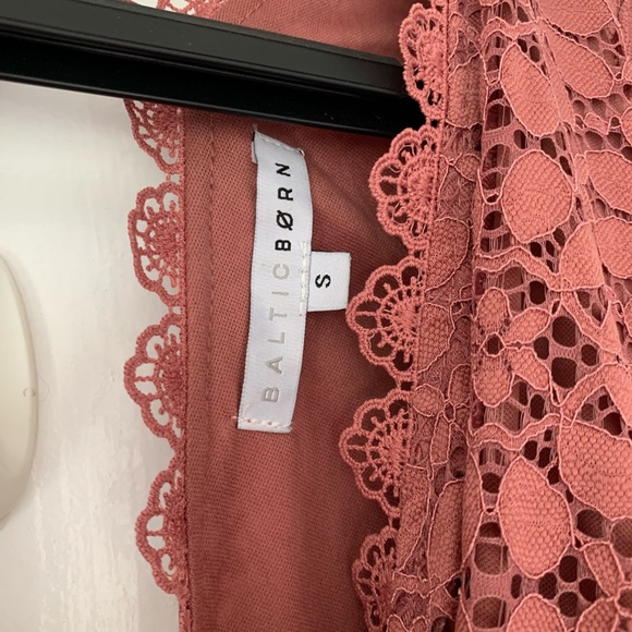 Baltic Born Venice Lace Maxi Dress Berry Small - Picture 5 of 7